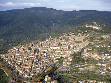 Cortona veduta aerea - Pane e Vino